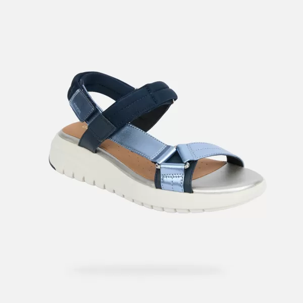  Dámské sandály GEOX FLEXTRIDE S G013068 MODRÁ 