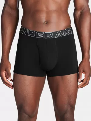 Pánské boxerky UNDER ARMOUR M PERF COTTON 3IN (3KS) 1383891-001 ČERNÁ