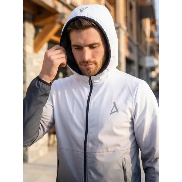  Pánská softshellová bunda premium ALTISPORT VOJ/ALM126JACK01 ČERNOBÍLÁ 
