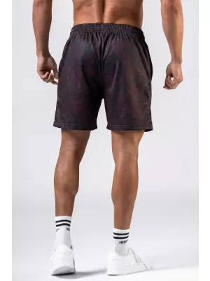 NEBBIA Tréninkové šortky POWER 902 DARK BROWN CAMO
