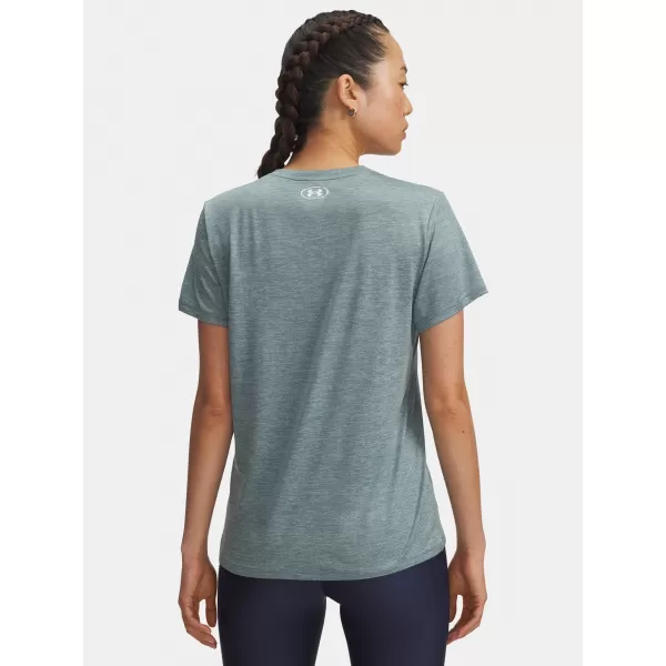  Dámské triko UNDER ARMOUR TECH SSV- TWIST 1384227-587 MODRÁ 