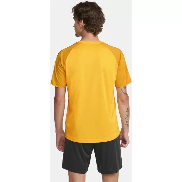  Pánské kontrastní sportovní tričko CRAFT TW Squad Go Contrast Jersey M ŠVÉDSKÁ ŽLUTÁ/ZLATÁ 