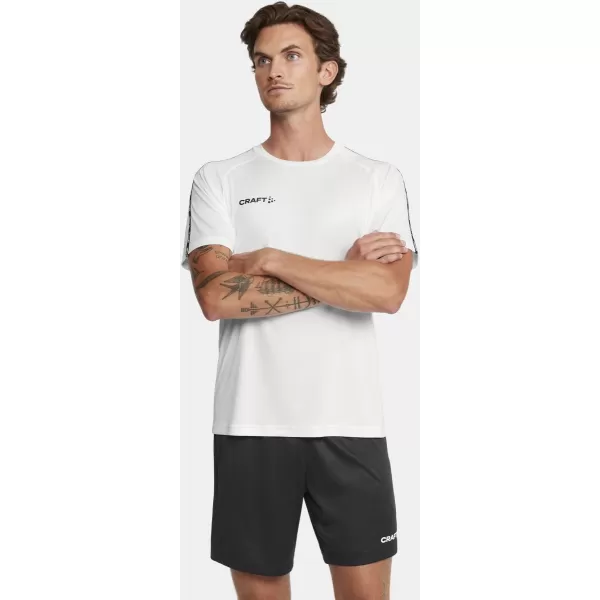  Pánské kontrastní sportovní tričko CRAFT TW Squad Go Contrast Jersey M BÍLÁ 
