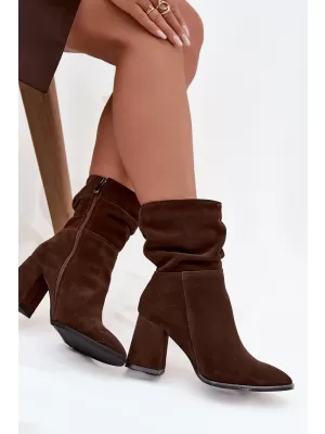 Dámské kozačky ZAZOO 4216 BROWN
