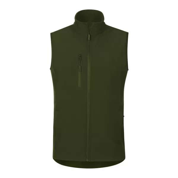  Pánská softshellová vesta ALTISPORT NoPrint NP/ALM865 MILITARY 