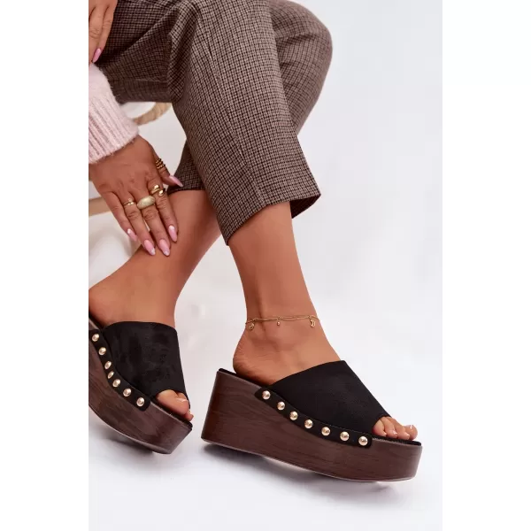  Dámské nazouváky BOTO HELIVINA 41628 BLACK 
