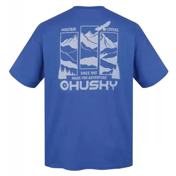  Pánské triko HUSKY TEE VIEW M BLUE 