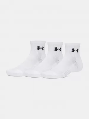 Ponožky UNDER ARMOUR PERFORMANCE COTTON 3P QTR 6009686-100 BÍLÁ