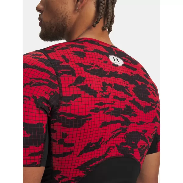  Pánské triko UNDER ARMOUR HG PRINTED SS 6009657-002 ČERNÁ 