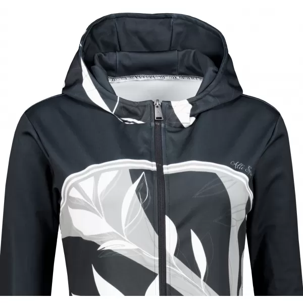  Dámská mikina na zip premium ALTISPORT VOJ/ALW128MI02 ČERNOBÍLÁ 