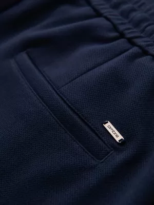 Pánské kalhoty OMBRE OM-PACP-0283 NAVY BLUE