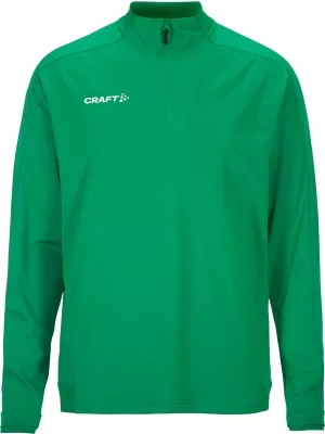 Pánská tréninková bunda s 1/4 zipem CRAFT TW Evolve 2.0 Half Zip M TÝMOVĚ ZELENÁ