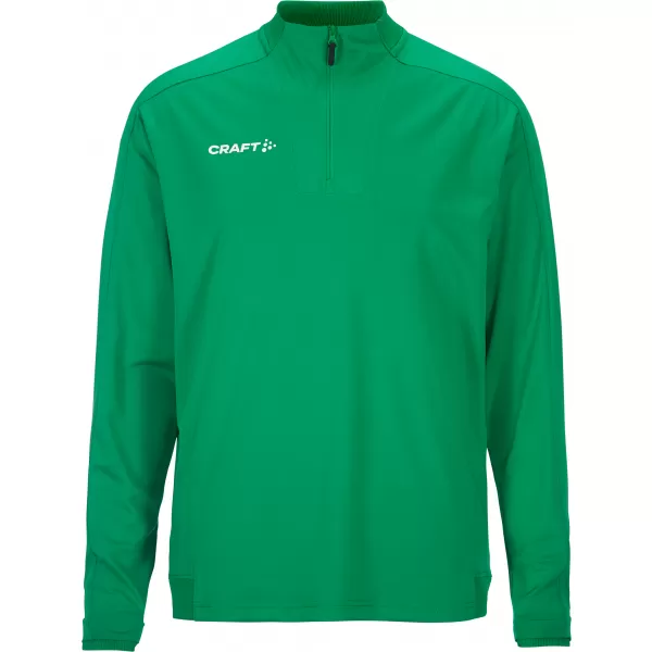  Pánská tréninková bunda s 1/4 zipem CRAFT TW Evolve 2.0 Half Zip M TÝMOVĚ ZELENÁ 