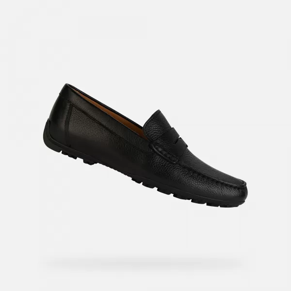  Pánské mokasíny GEOX KOSMOPOLIS + GRIP G002600 ČERNÁ 