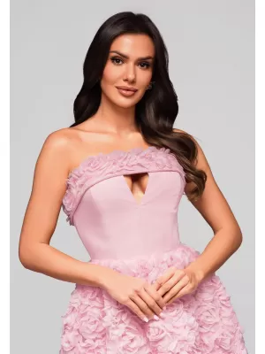 Dámské šaty LARICA LA-OM-DLR181 PINK
