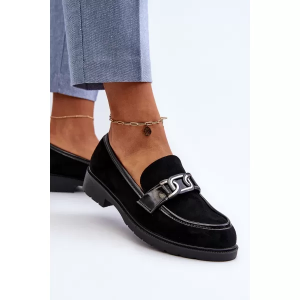  Dámské mokasíny S.BARSKI HY350A BLACK 
