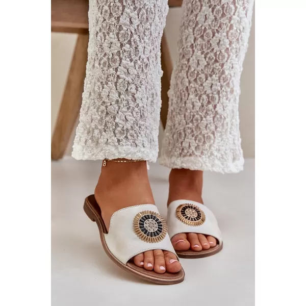  Dámské pantofle BOTO O 35305 WHITE 
