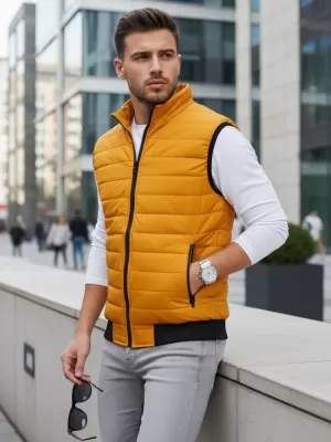 Pánská vesta DSTREET ŽLUTÁ