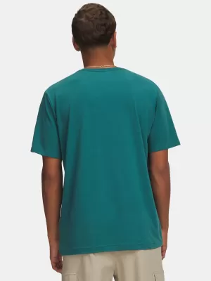 Pánské triko UNDER ARMOUR M 60/40S ARMOR GLOBE SS 6009261-338 ZELENÁ