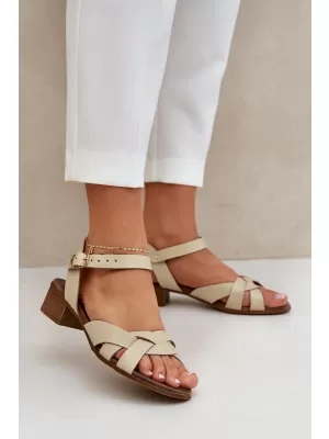 Dámské sandály ZAZOO 40372 BEIGE
