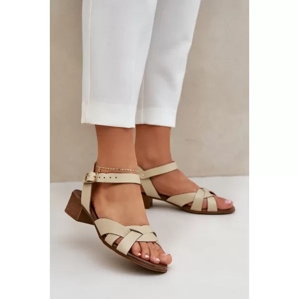  Dámské sandály ZAZOO 40372 BEIGE 