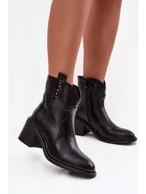 Dámské boty na podpatku BOTO IVERLY 40565 BLACK