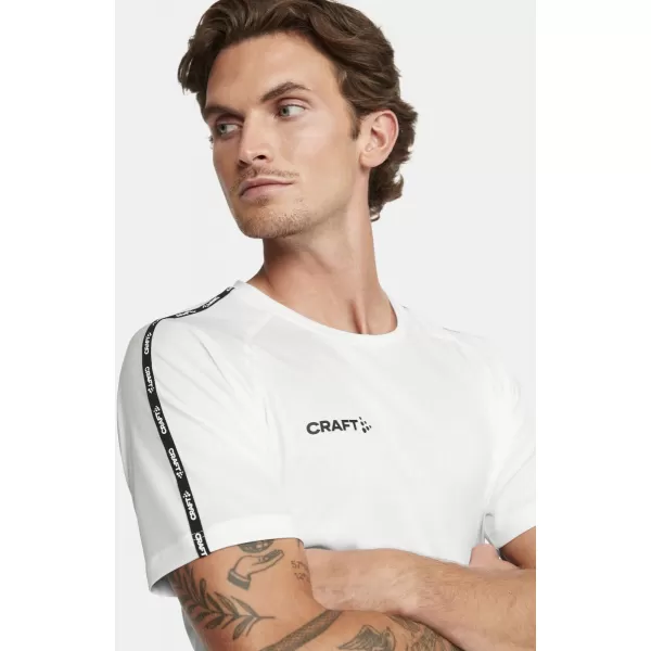  Pánské kontrastní sportovní tričko CRAFT TW Squad Go Contrast Jersey M BÍLÁ 