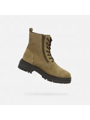 Dámské kotníkové boty GEOX IRIDEA G004093 KHAKI