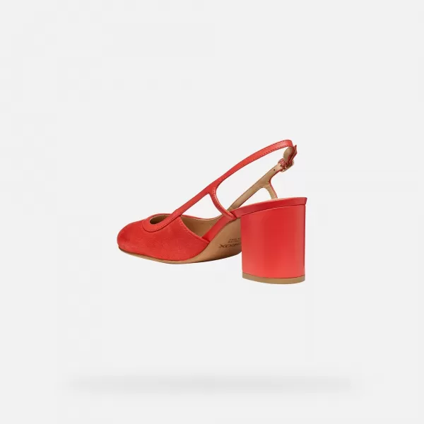  Dámské boty GEOX VIRNILISA 65 G013228 ČERVENÁ 