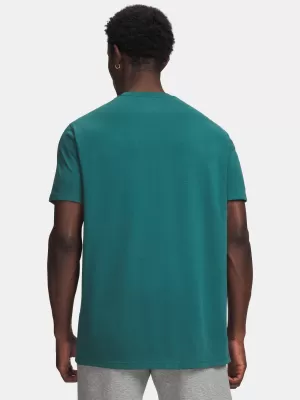 Pánské triko UNDER ARMOUR UA HW ARMOUR LABEL SS 1382831-338 ZELENÁ