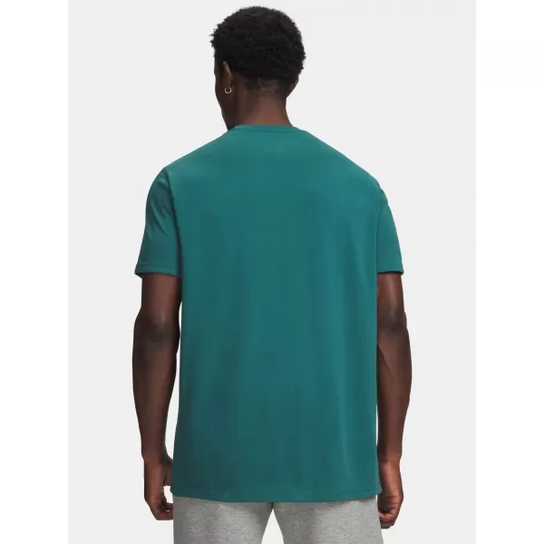  Pánské triko UNDER ARMOUR UA HW ARMOUR LABEL SS 1382831-338 ZELENÁ 