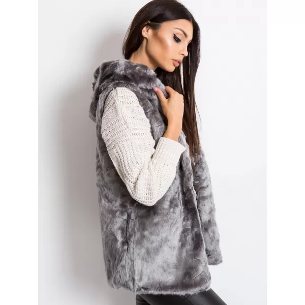  Dámská vesta WOOL FASHION ITALIA AT-KZ-05201.95P GRAY 