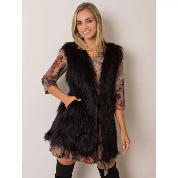  Dámská vesta WOOL FASHION ITALIA AT-KZ-3501-1.13P NOIRE 