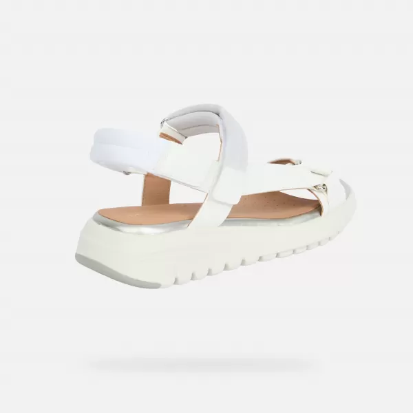  Dámské sandály GEOX FLEXTRIDE S G013067 BÍLÁ 