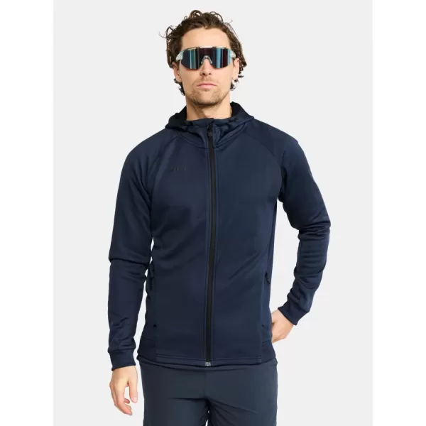  Pánská bunda s kapucí CRAFT Corp. ADV Unify Hoodie Jacket M NÁMOŘNÍ MODRÁ 