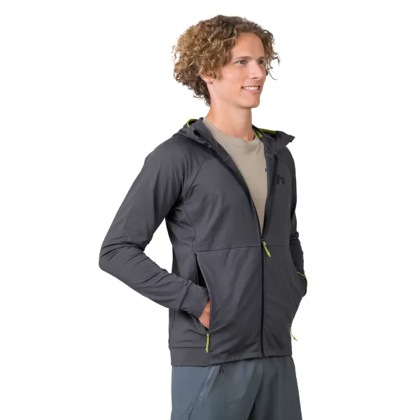  Pánská mikina HANNAH ETHAN HOODY BLACK OYSTER MEL 