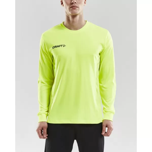  Pánský brankářský dres s dlouhým rukávem CRAFT TW Squad Go GK LSL Jersey M FLUO 