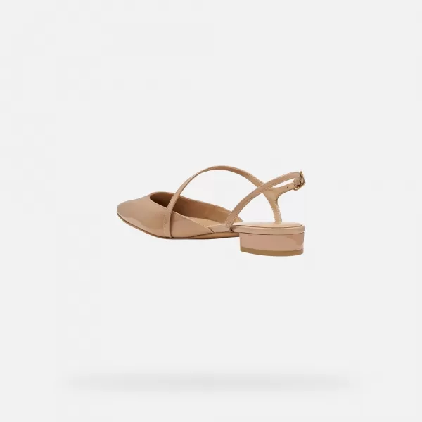  Dámské baleríny GEOX GISELDA15 G013213 SVĚTLE HNĚDÁ 