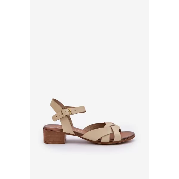  Dámské sandály ZAZOO 40372 BEIGE 
