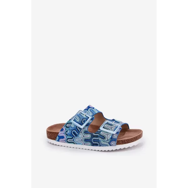  Dámské pantofle S.BARSKI RB51-006 BLUE 
