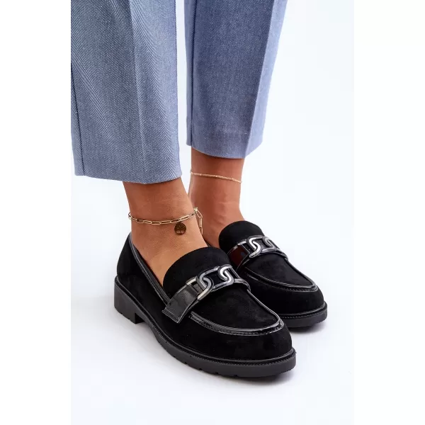  Dámské mokasíny S.BARSKI HY350A BLACK 