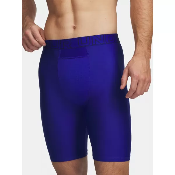  Pánské boxerky UNDER ARMOUR PERFORMANCE POUCH - SOLID 9IN - 2 6012561-400 MODRÁ 