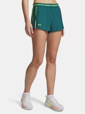 Dámské kraťasy UNDER ARMOUR TECH PLAY UP SHORTS 1389882-338 ZELENÁ