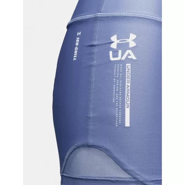  Dámské kompresní šortky UNDER ARMOUR  HG ISO CHILL SHORTY FIALOVÁ 