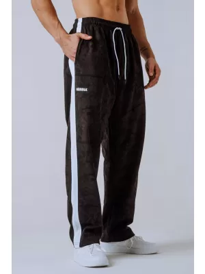 NEBBIA Relaxed fit tepláky POWER 904 DARK BROWN CAMO