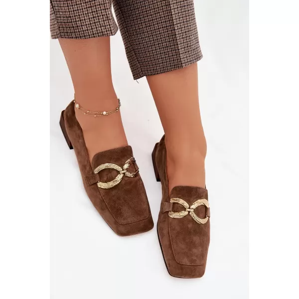  Dámské mokasíny D&A CR61-3115 BROWN 