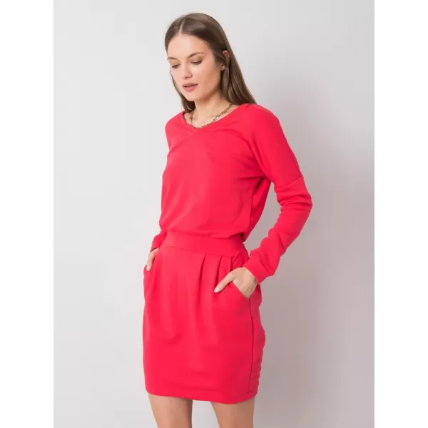  Dámské šaty RUE PARIS RV-SK-6037.18X CORAL 
