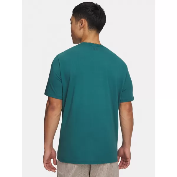  Pánské triko UNDER ARMOUR TEAM ISSUE WORDMARK SS 1329582-338 ZELENÁ 