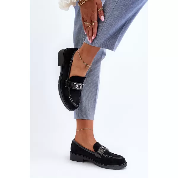  Dámské mokasíny S.BARSKI HY350A BLACK 