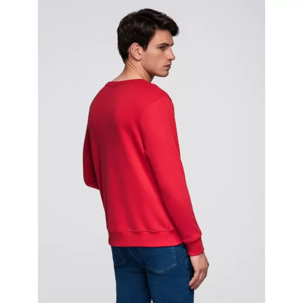  Pánská mikina OMBRE B1713 RED 